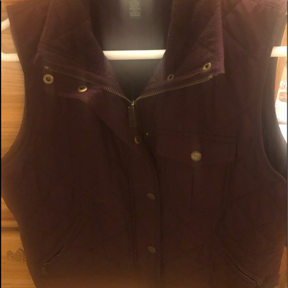 Ralph Lauren Burgundy Vest sz L - Picture 3 of 7